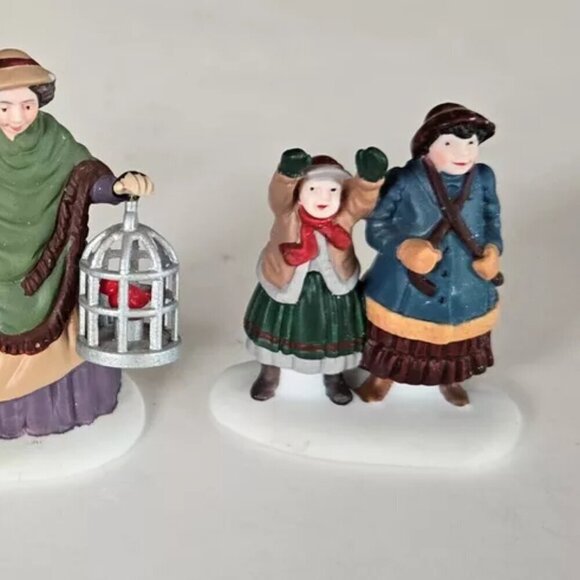 Dept 56 The Bird Seller set of 3 in box - Picture 4 of 6